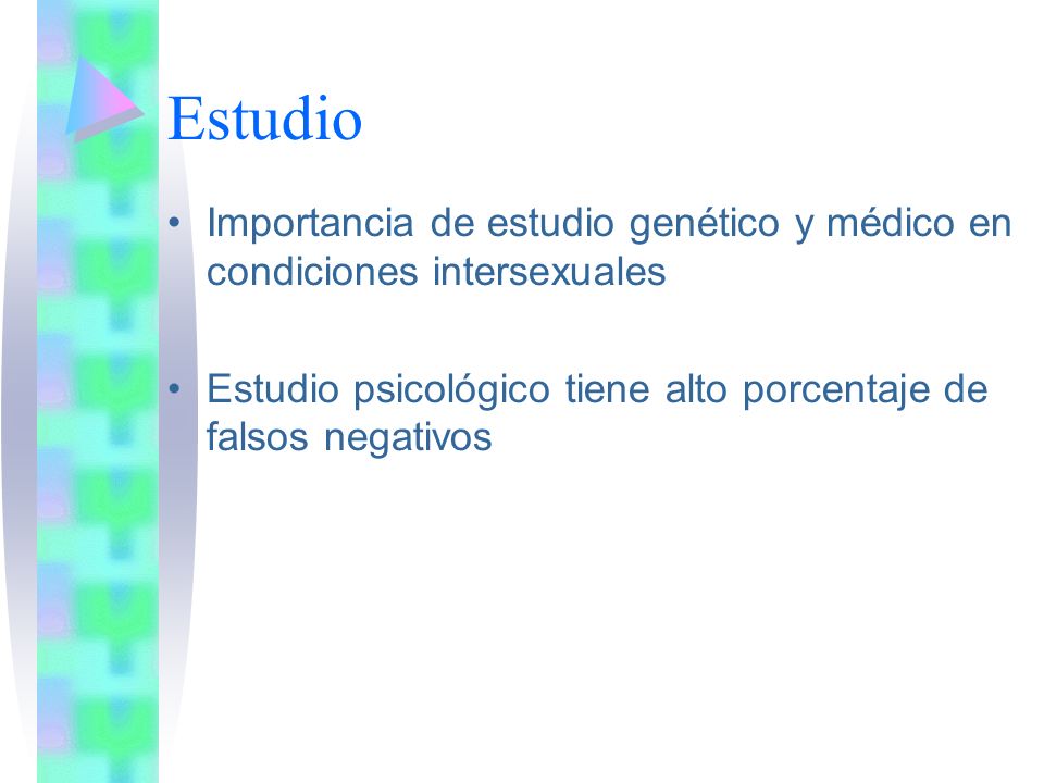 Estudio Importancia de estudio genético y médico en condiciones intersexuales.