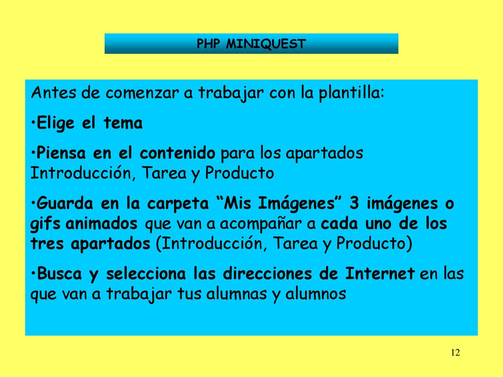 Antes de comenzar a trabajar con la plantilla: Elige el tema