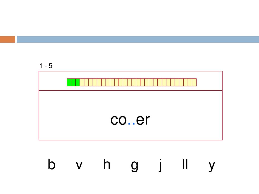 1 - 5 co..er b v h g j ll y