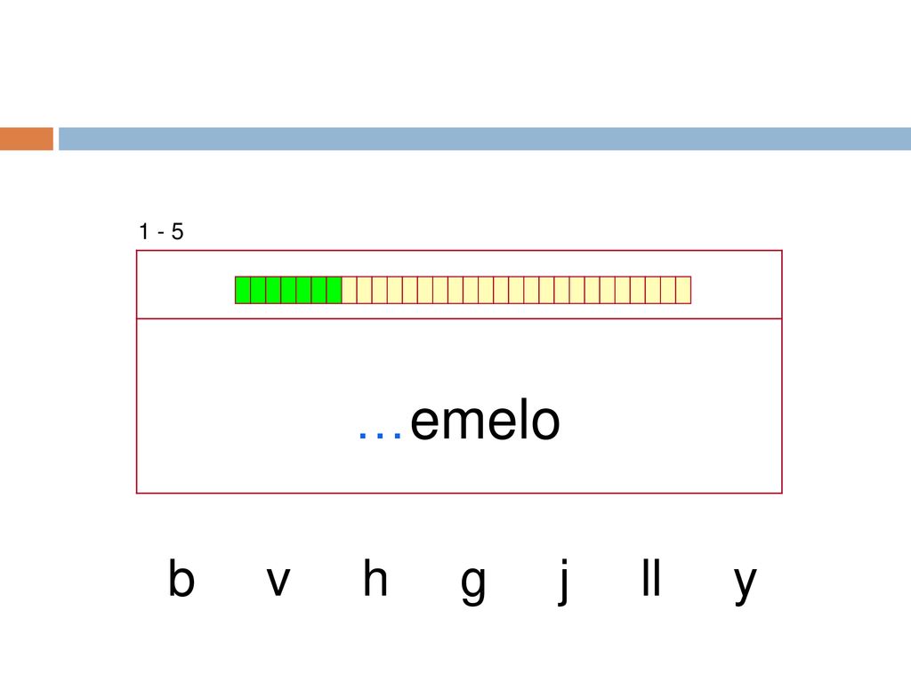1 - 5 …emelo b v h g j ll y
