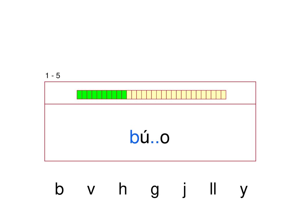 1 - 5 bú..o b v h g j ll y