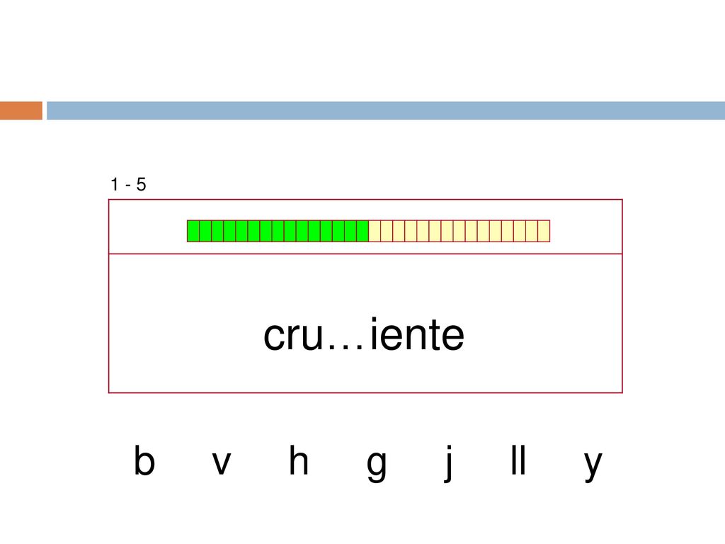 1 - 5 cru…iente b v h g j ll y
