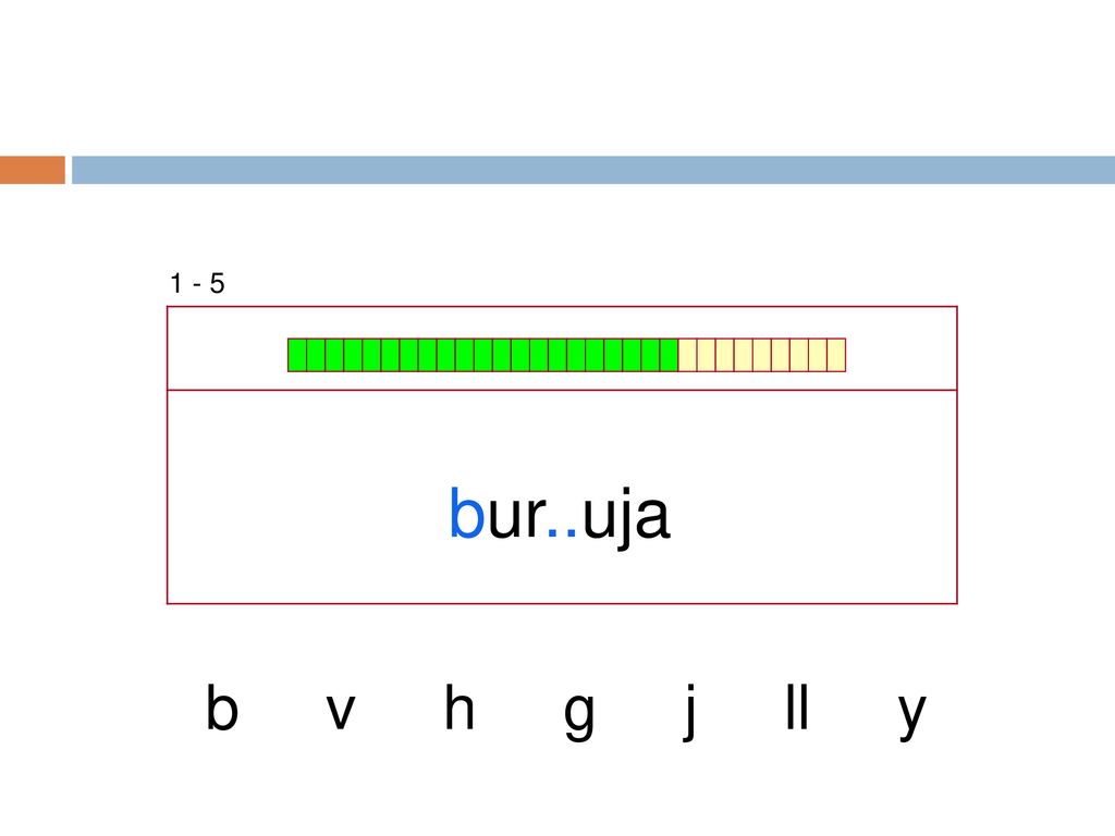 1 - 5 bur..uja b v h g j ll y