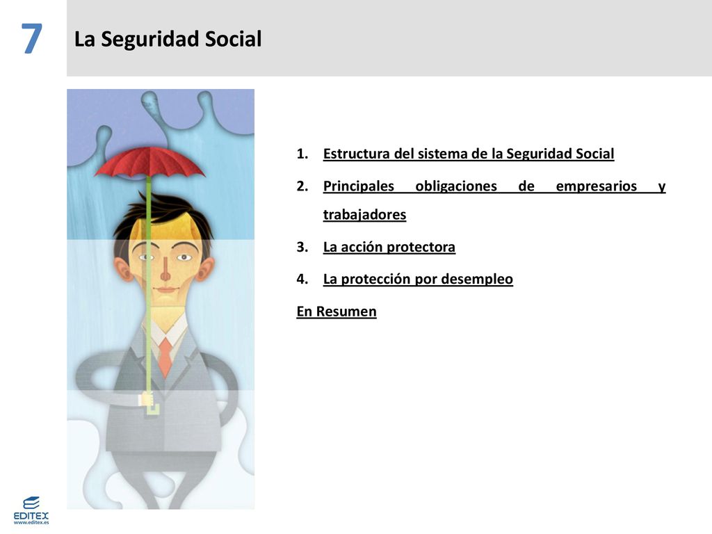 7 La Seguridad Social Estructura del sistema de la Seguridad Social