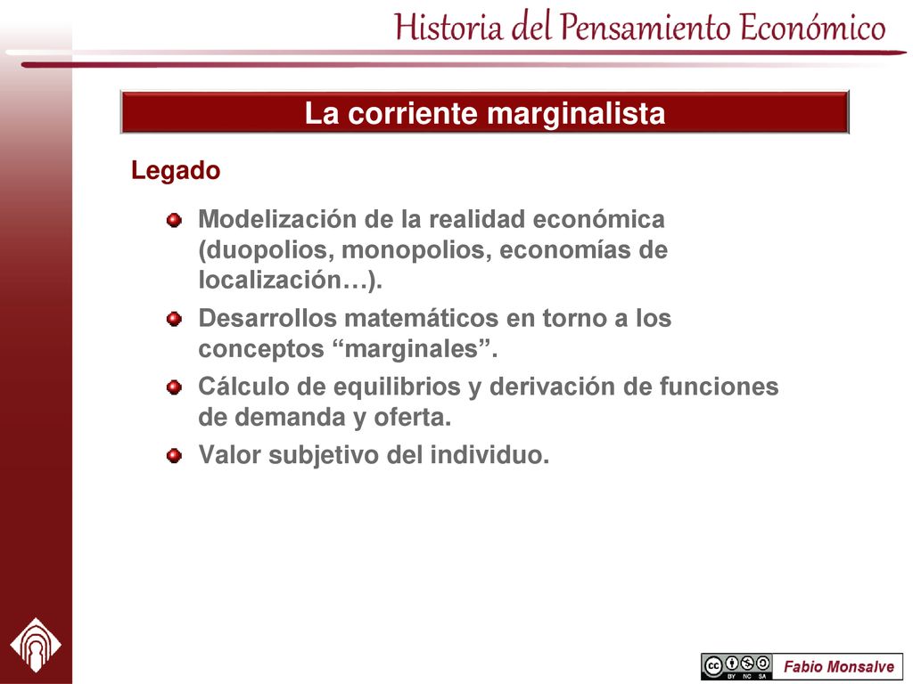 La corriente marginalista