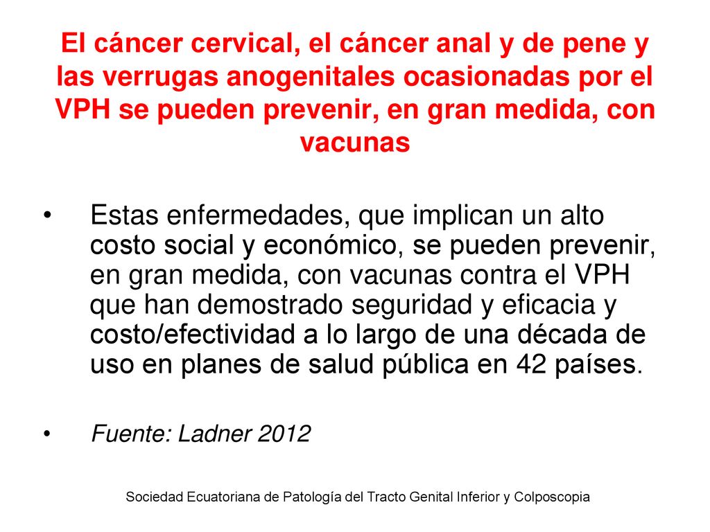El cáncer cervical, el cáncer anal y de pene y las verrugas anogenitales ocasionadas por el VPH se pueden prevenir, en gran medida, con vacunas
