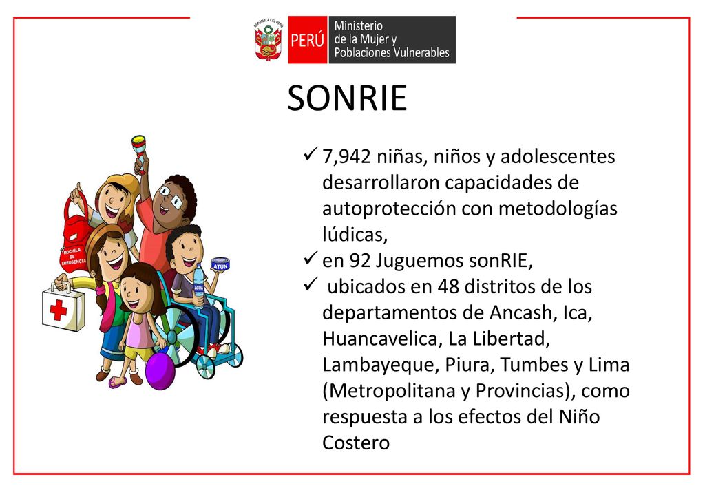 SONRIE 7,942 niñas, niños y adolescentes desarrollaron capacidades de autoprotección con metodologías lúdicas,
