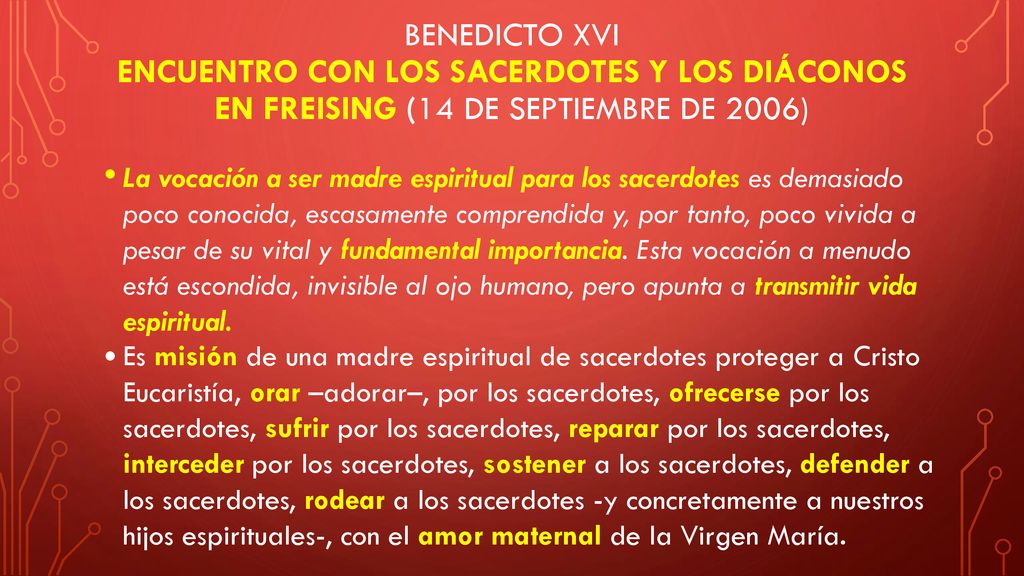 BENEDICTO XVI ENCUENTRO CON LOS SACERDOTES Y LOS DIÁCONOS EN FREISING (14 DE SEPTIEMBRE DE 2006)