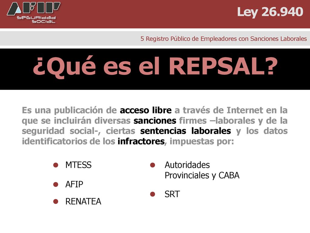 Ley Registro Público de Empleadores con Sanciones Laborales. ¿Qué es el REPSAL