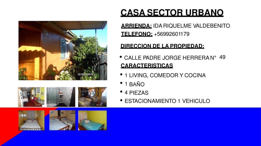 CASA SECTOR URBANO • CALLE PADRE JORGE HERRERA N° •