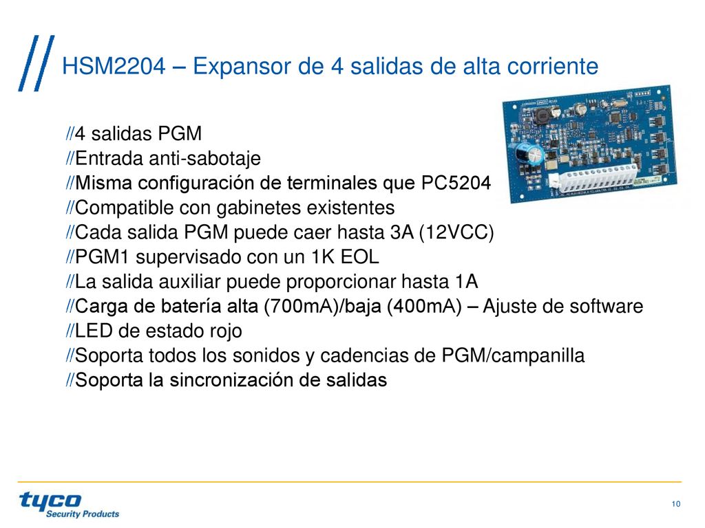 HSM2204 – Expansor de 4 salidas de alta corriente