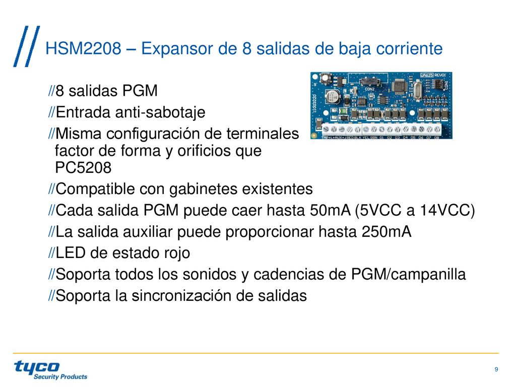 HSM2208 – Expansor de 8 salidas de baja corriente