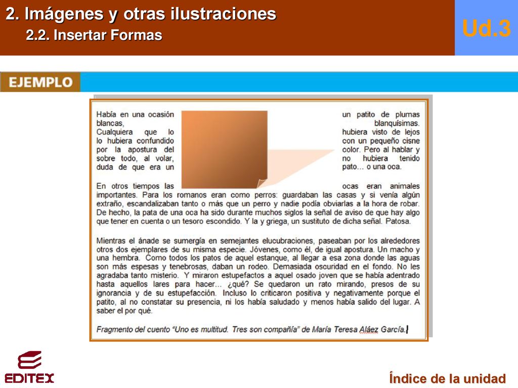Ud.3 2. Imágenes y otras ilustraciones 2.2. Insertar Formas
