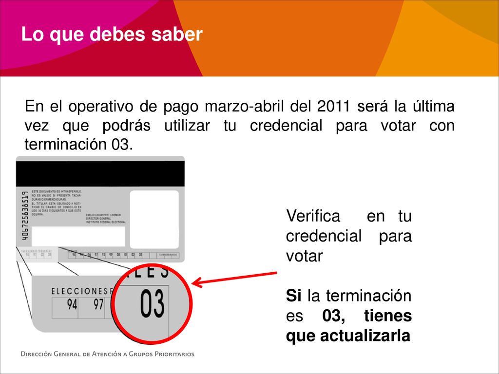 Lo que debes saber Verifica en tu credencial para votar
