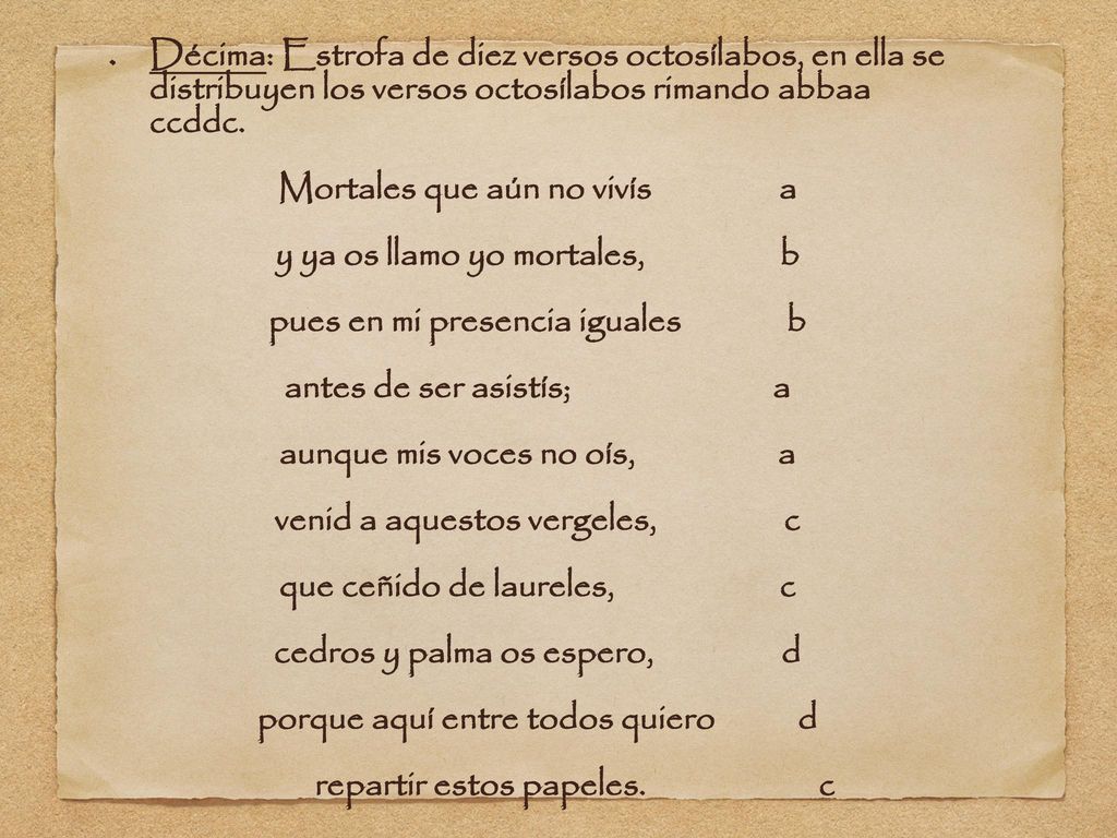 Mortales que aún no vivís a y ya os llamo yo mortales, b
