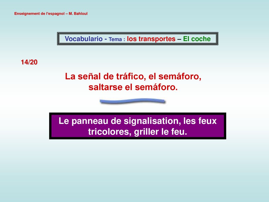 La señal de tráfico, el semáforo, saltarse el semáforo.
