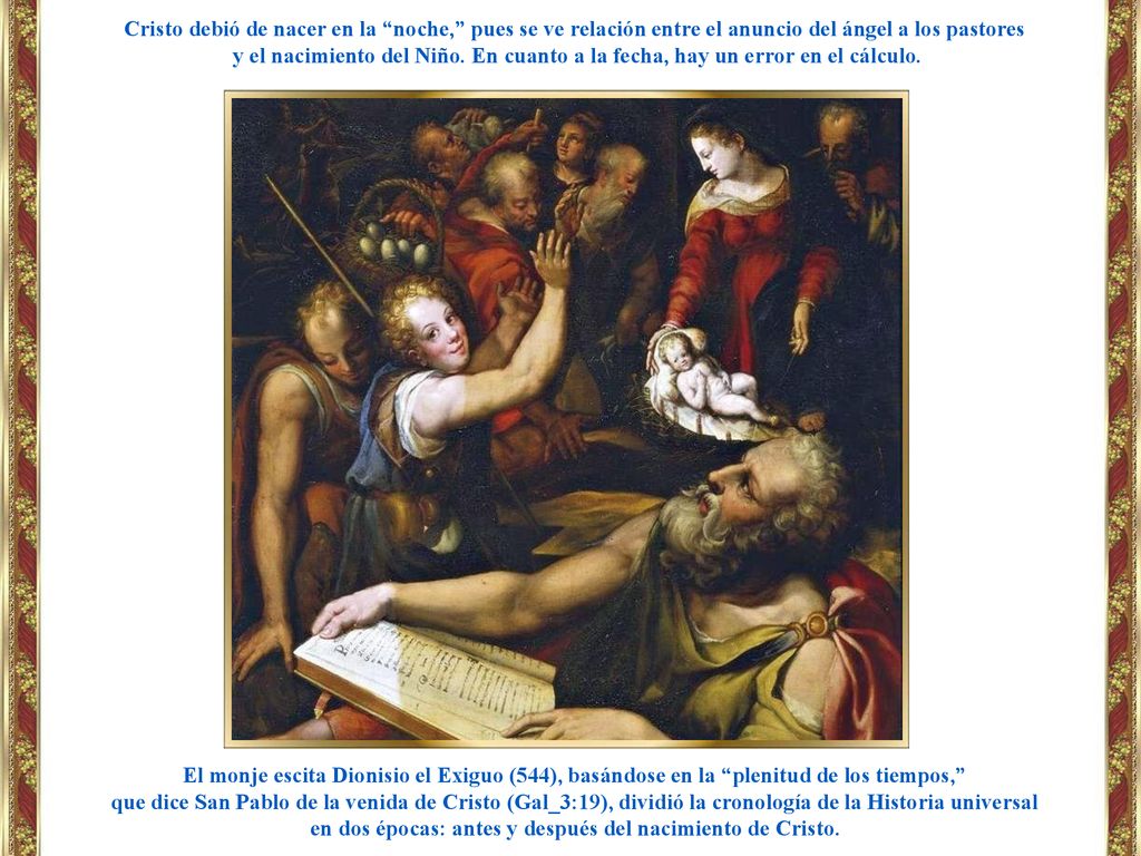 en dos épocas: antes y después del nacimiento de Cristo.