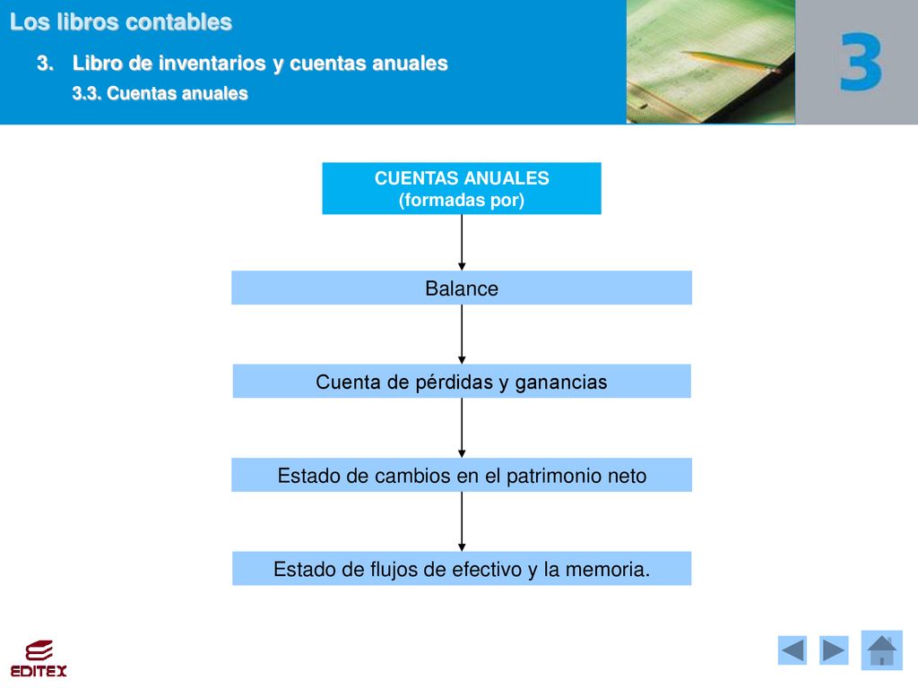 3. Libro de inventarios y cuentas anuales 3.3. Cuentas anuales