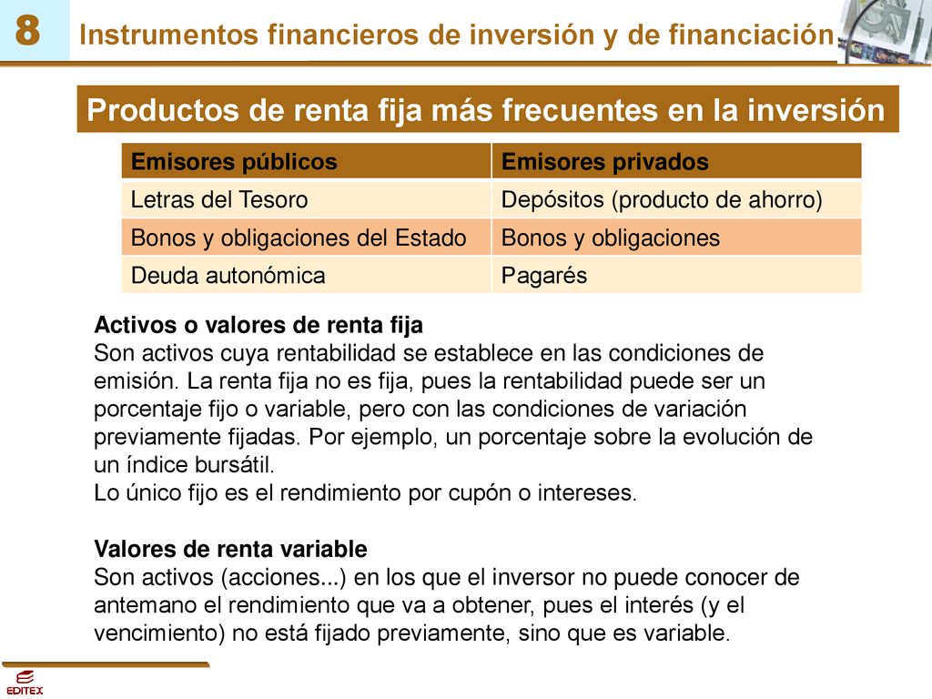 1. Instrumentos financieros de inversión en renta fija - ppt descargar