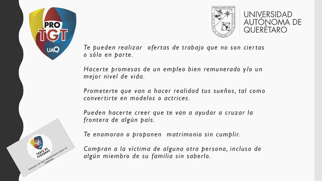 Te pueden realizar ofertas de trabajo que no son ciertas o sólo en parte.