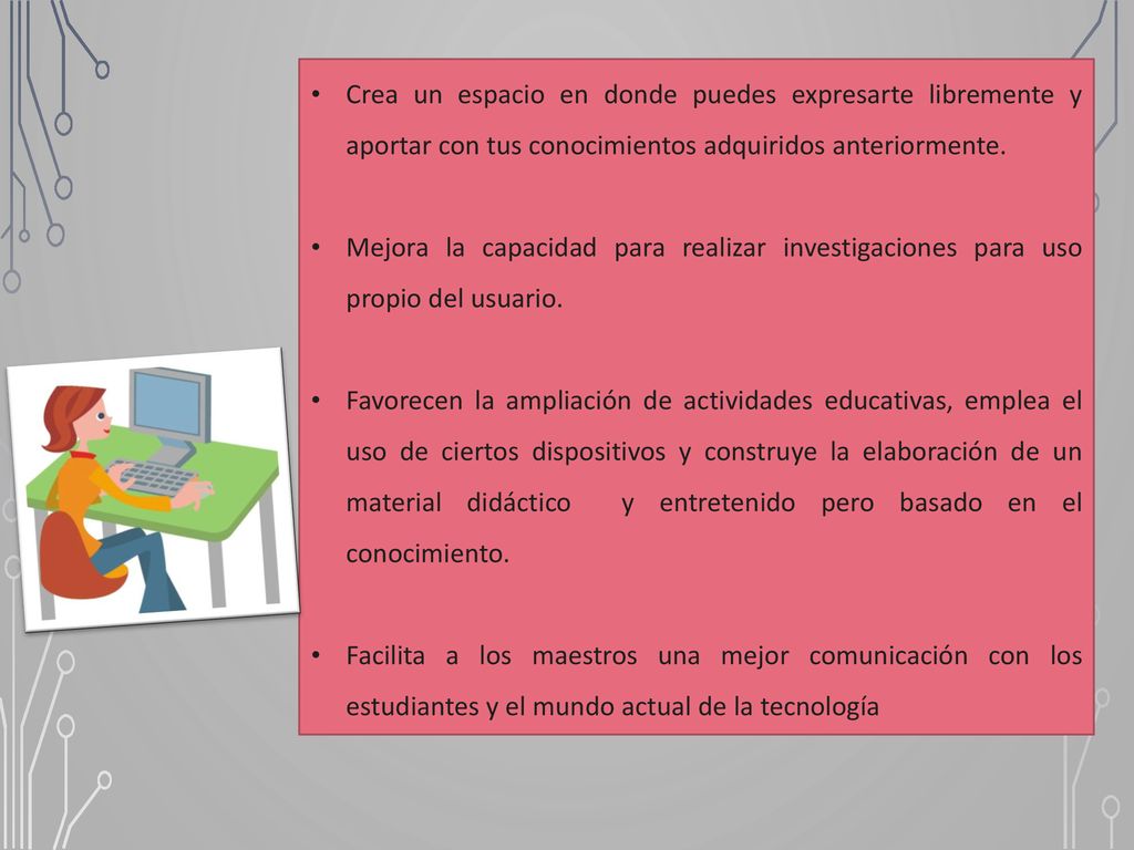 Crea un espacio en donde puedes expresarte libremente y aportar con tus conocimientos adquiridos anteriormente.