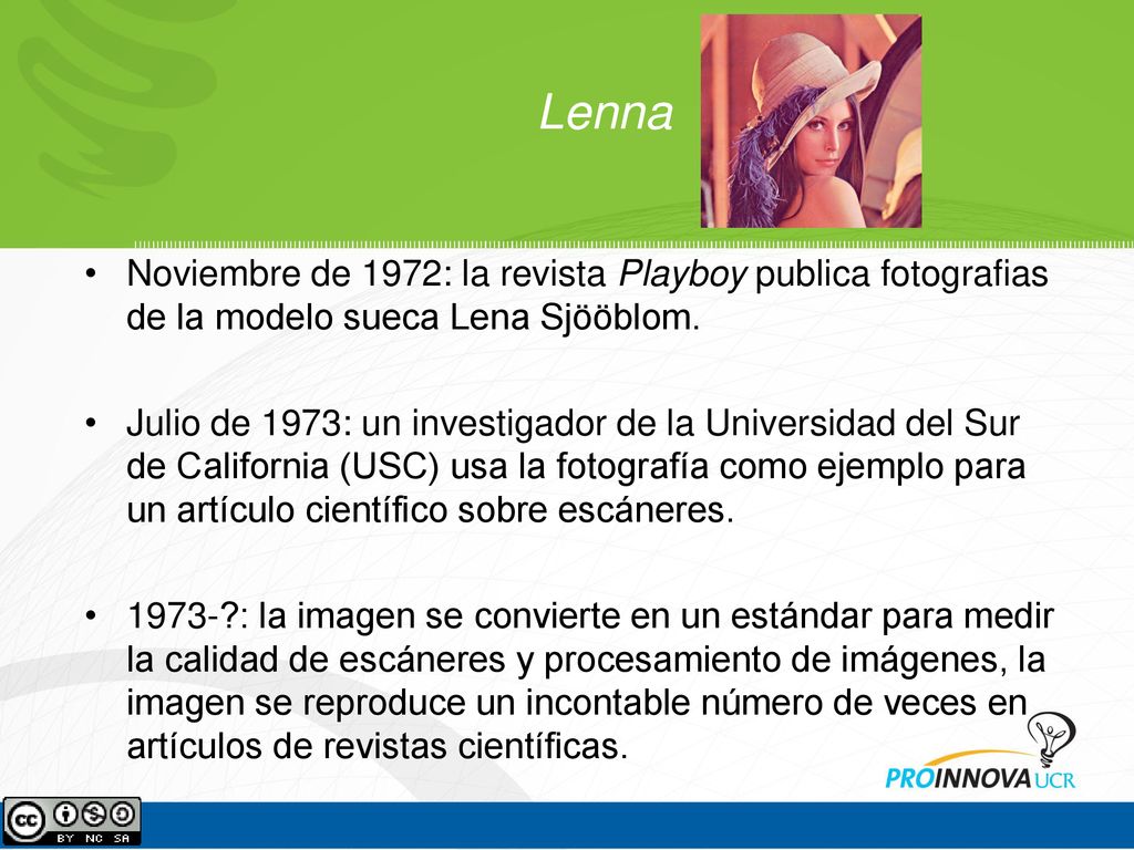 Lenna Noviembre de 1972: la revista Playboy publica fotografias de la modelo sueca Lena Sjööblom.