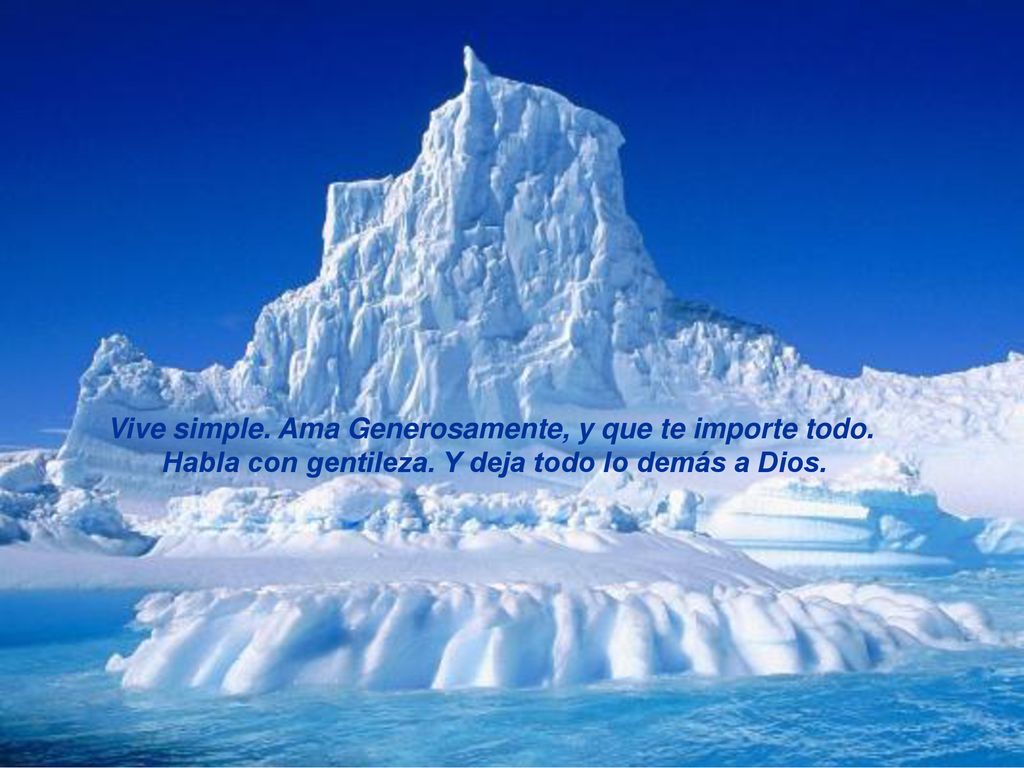 Vive simple. Ama Generosamente, y que te importe todo.