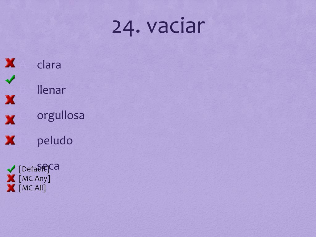 24. vaciar clara llenar orgullosa peludo seca [Default] [MC Any]