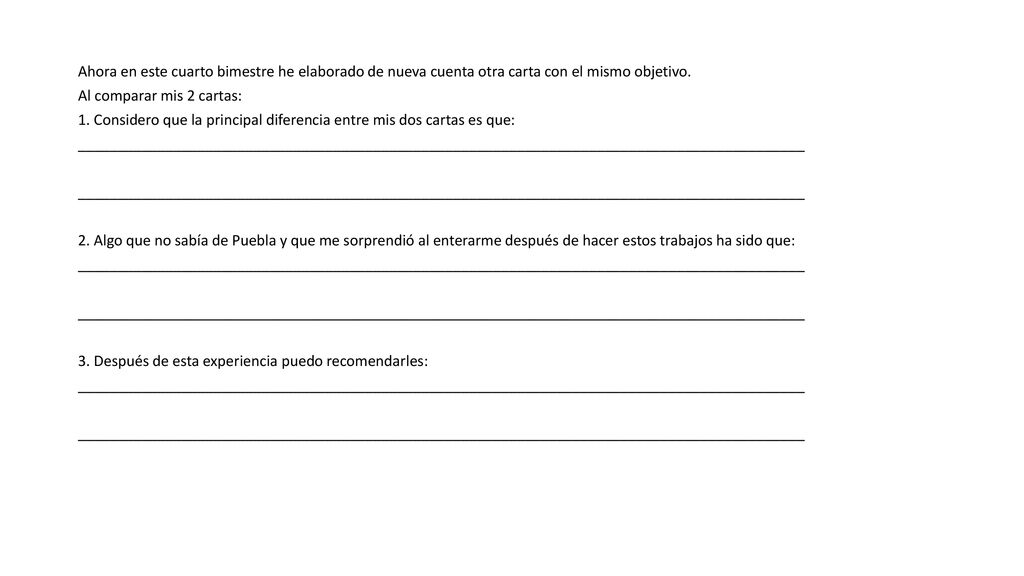 Ahora en este cuarto bimestre he elaborado de nueva cuenta otra carta con el mismo objetivo.