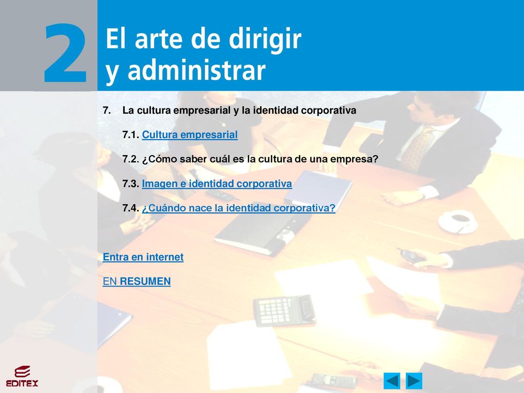 7. La cultura empresarial y la identidad corporativa