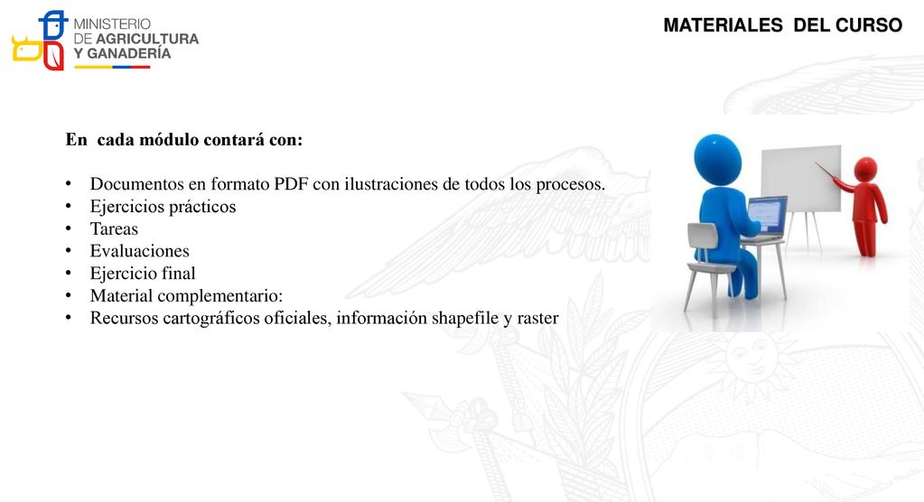 MATERIALES DEL CURSO En cada módulo contará con: Documentos en formato PDF con ilustraciones de todos los procesos.