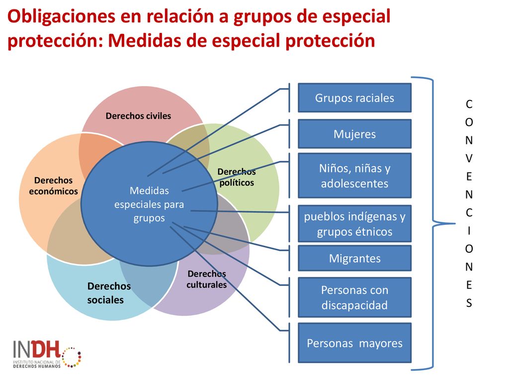 Obligaciones en relación a grupos de especial protección: Medidas de especial protección