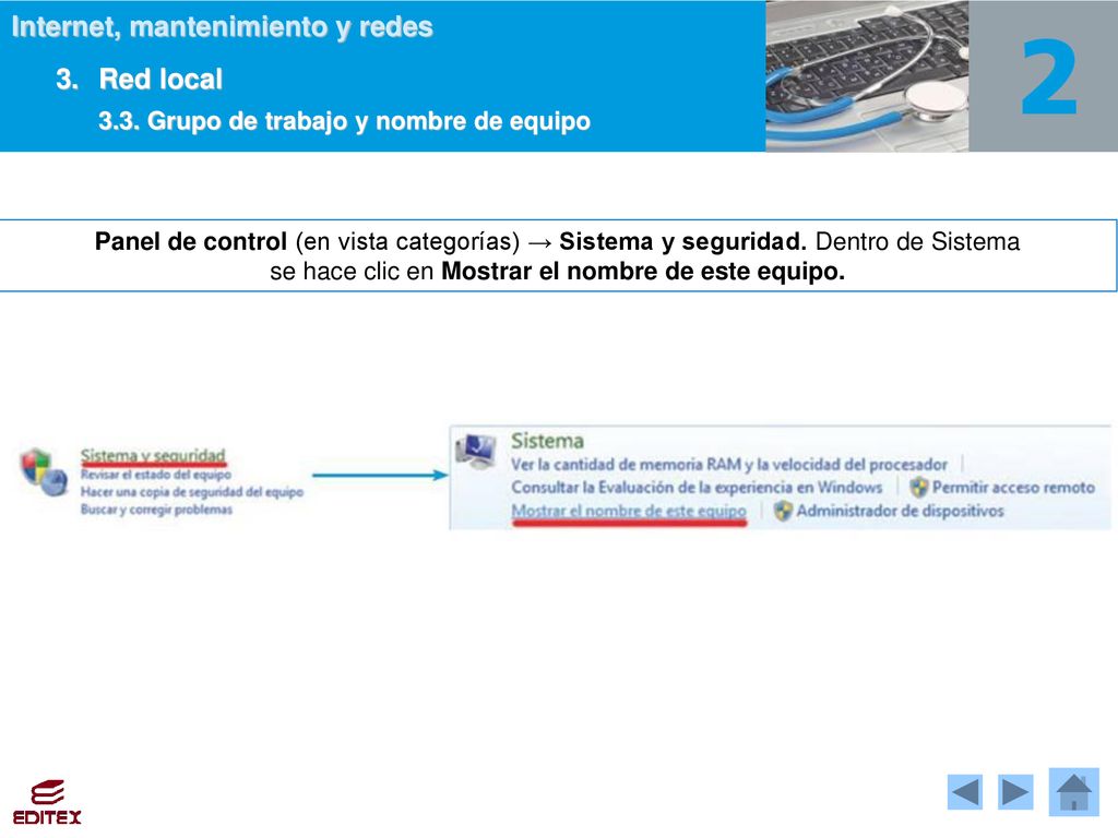 se hace clic en Mostrar el nombre de este equipo.