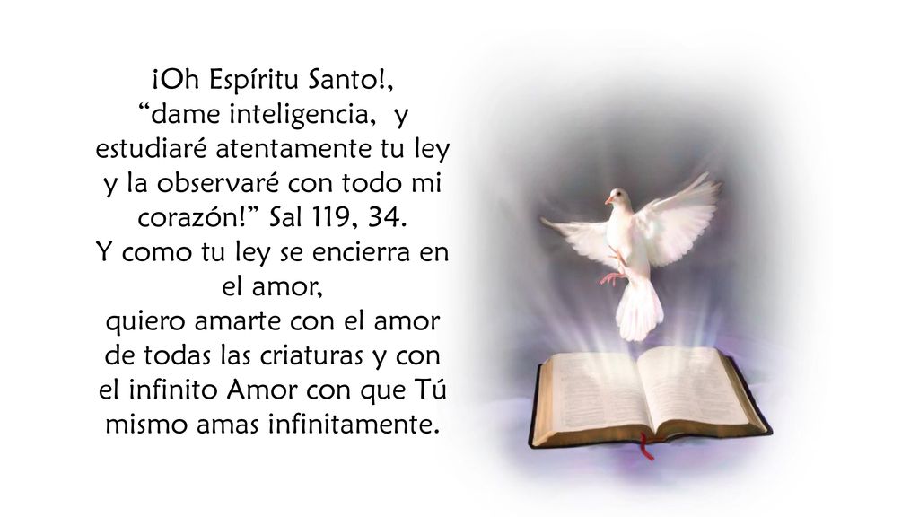 Y como tu ley se encierra en el amor,