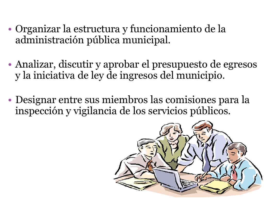 Organizar la estructura y funcionamiento de la administración pública municipal.