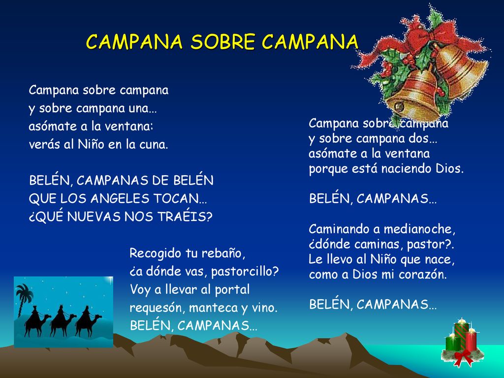 CAMPANA SOBRE CAMPANA Campana sobre campana y sobre campana una…