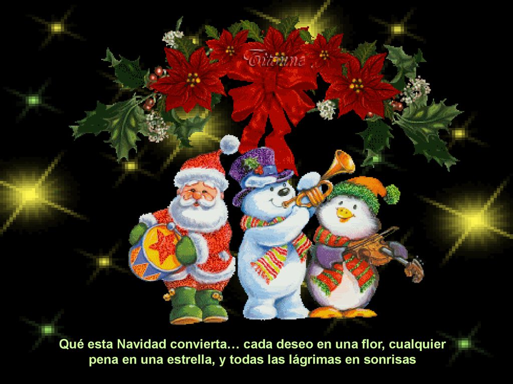 Qué esta Navidad convierta… cada deseo en una flor, cualquier pena en una estrella, y todas las lágrimas en sonrisas