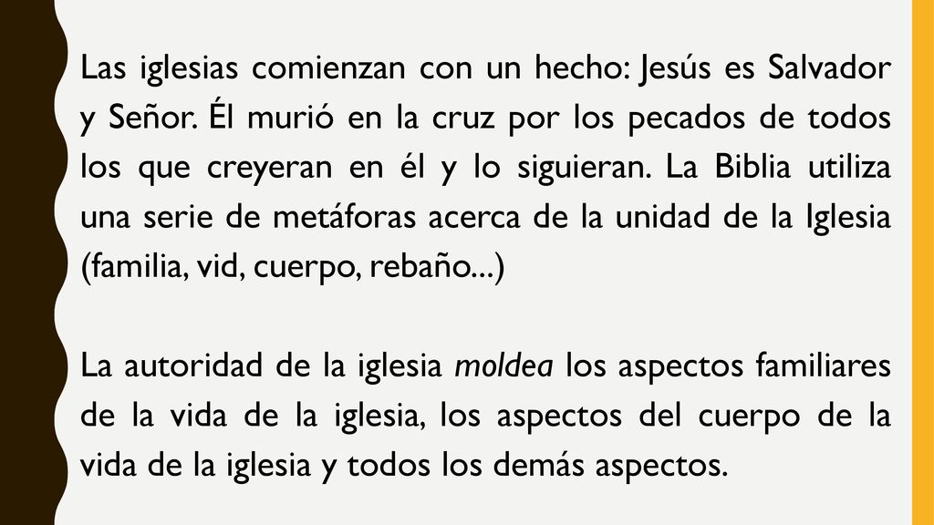 Las iglesias comienzan con un hecho: Jesús es Salvador y Señor