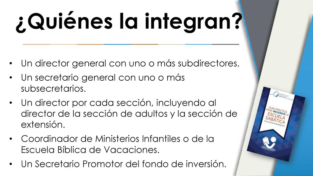 ¿Quiénes la integran Un director general con uno o más subdirectores.