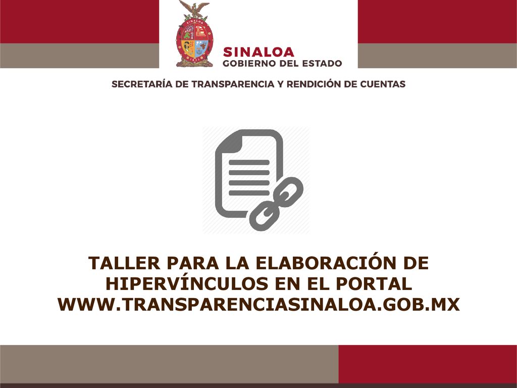 TALLER PARA LA ELABORACIÓN DE HIPERVÍNCULOS EN EL PORTAL WWW