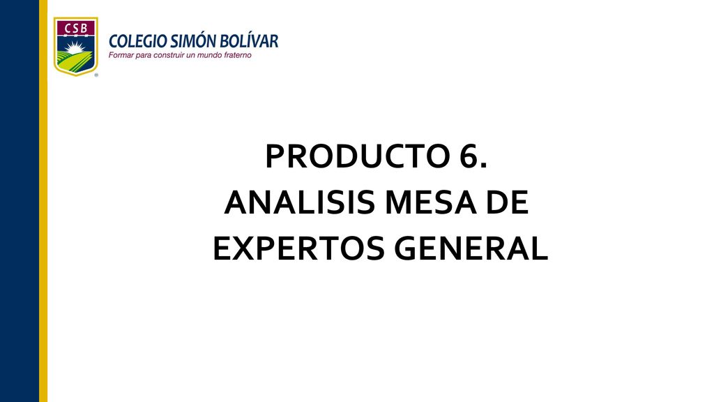 PRODUCTO 6. ANALISIS MESA DE EXPERTOS GENERAL