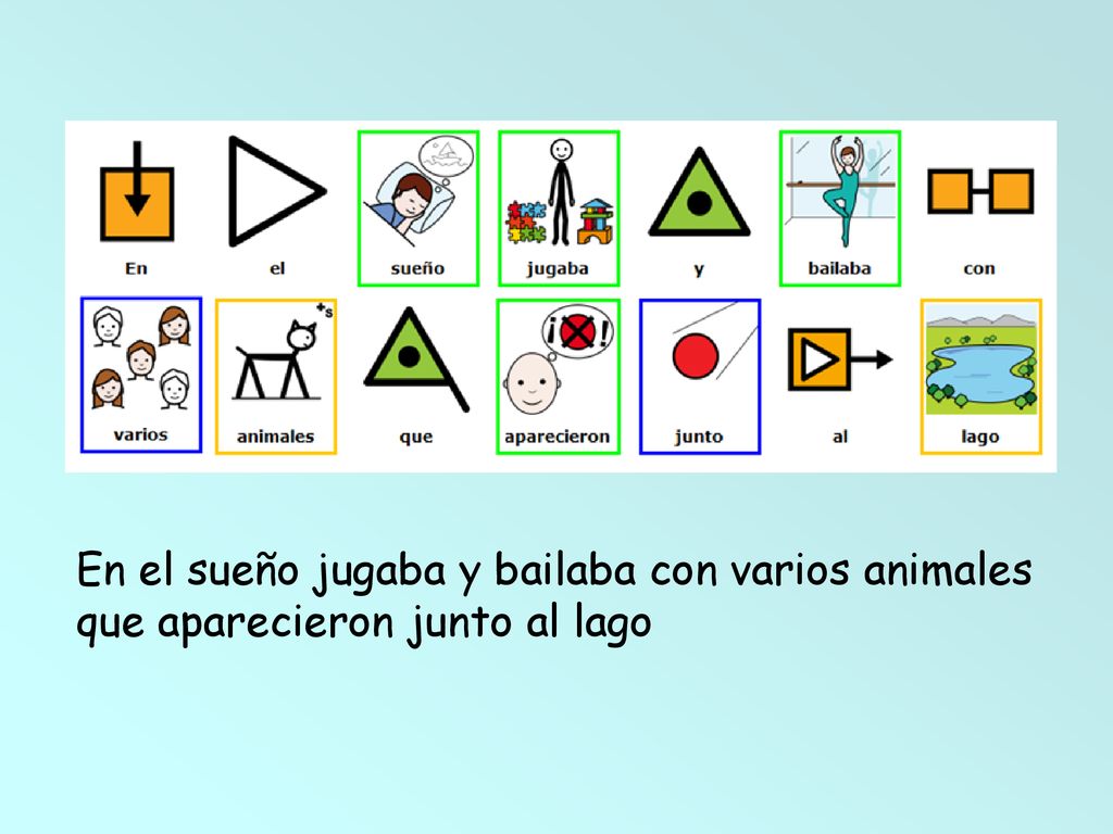 En el sueño jugaba y bailaba con varios animales que aparecieron junto al lago