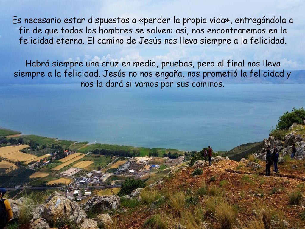 Es necesario estar dispuestos a «perder la propia vida», entregándola a fin de que todos los hombres se salven: así, nos encontraremos en la felicidad eterna. El camino de Jesús nos lleva siempre a la felicidad.