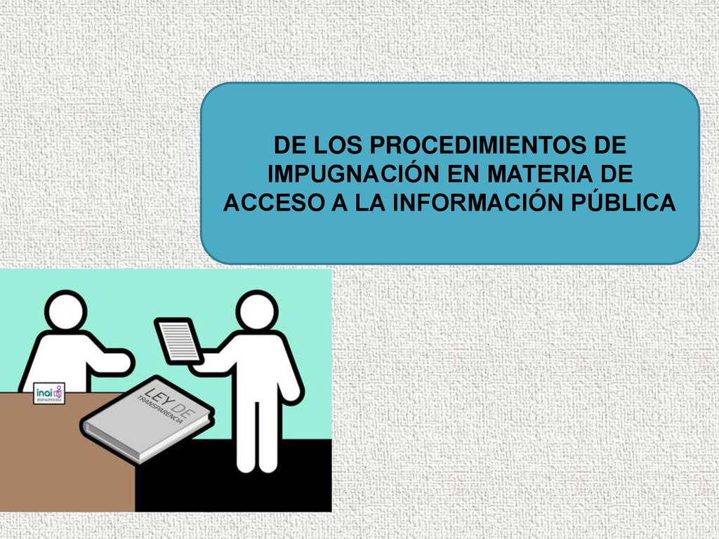 DE LOS PROCEDIMIENTOS DE IMPUGNACIÓN EN MATERIA DE ACCESO A LA INFORMACIÓN PÚBLICA