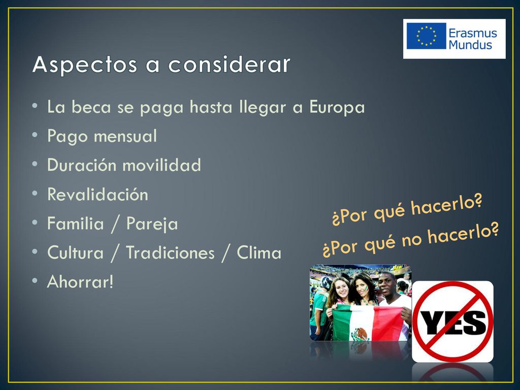 Aspectos a considerar ¿Por qué hacerlo ¿Por qué no hacerlo