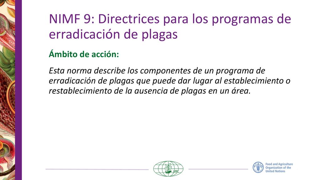 NIMF 9: Directrices para los programas de erradicación de plagas