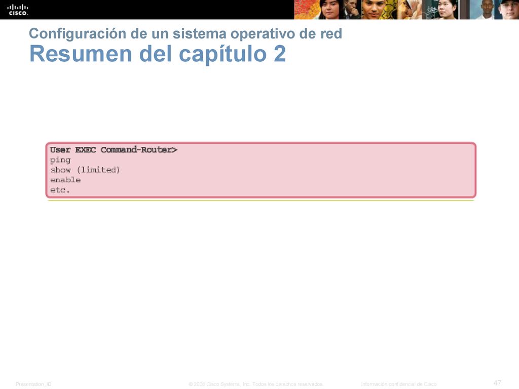 Configuración de un sistema operativo de red Resumen del capítulo 2