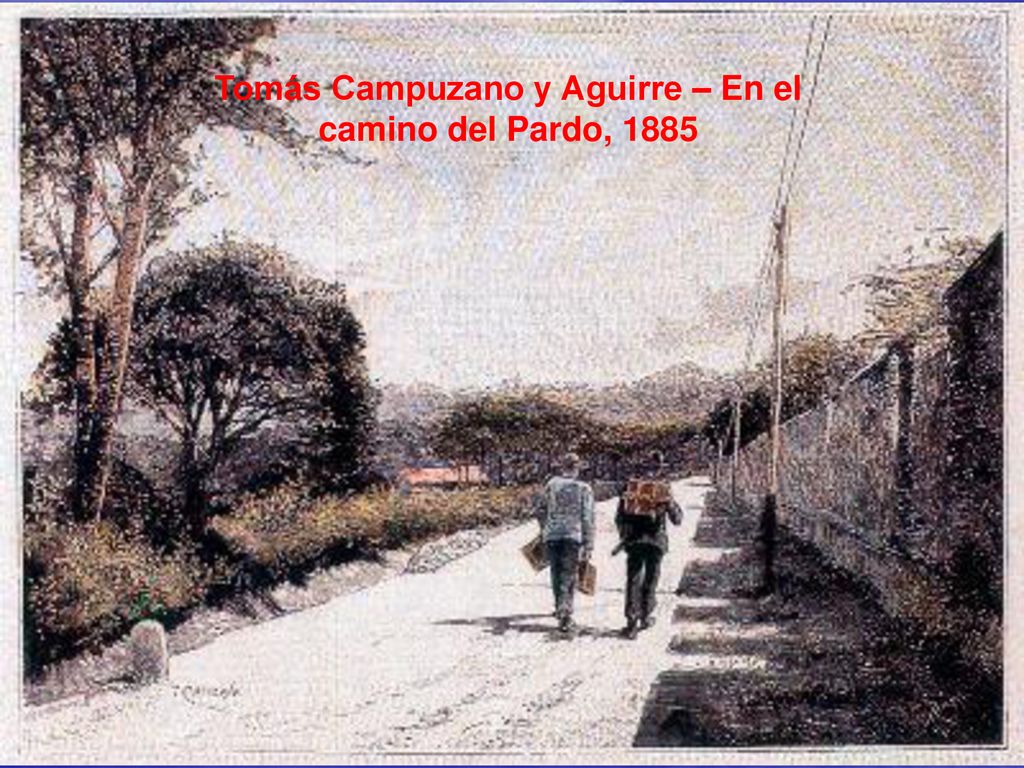 Tomás Campuzano y Aguirre – En el camino del Pardo, 1885