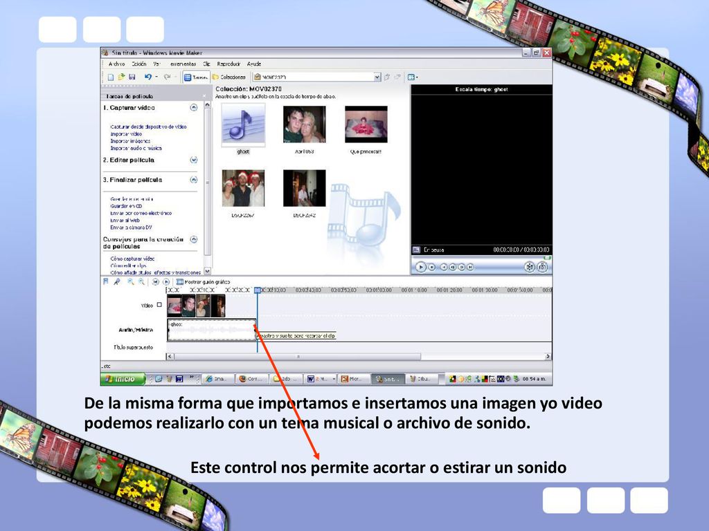 De la misma forma que importamos e insertamos una imagen yo video