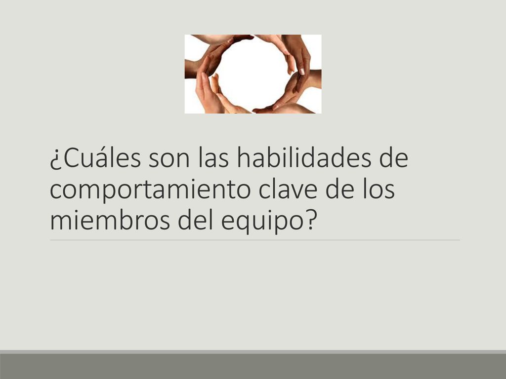 ¿Cuáles son las habilidades de comportamiento clave de los miembros del equipo